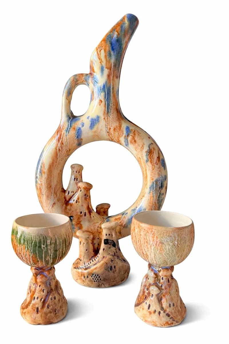 Ceramic Wine Server - Handcrafted Art